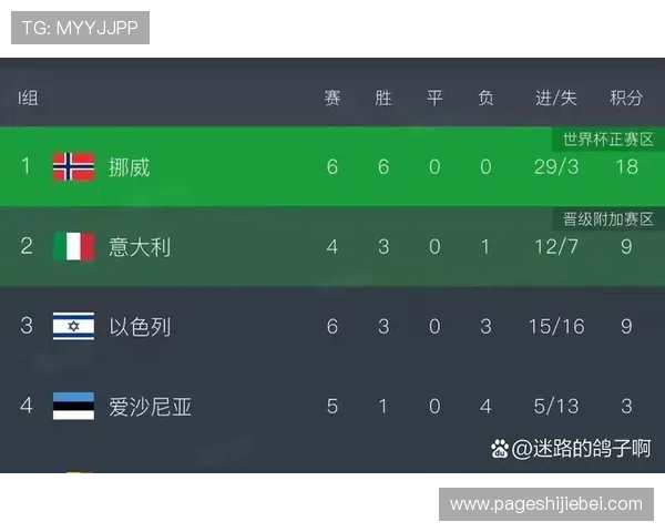 世界杯欧洲区预选赛积分榜最新排名情况全面解析助你掌握欧洲区晋级形势